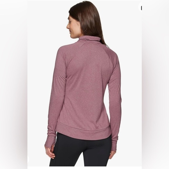 Avalanche Women's Mock Neck Brushed Thermal Pullover Long Sleeve 1/4 Zip Top M - Picture 3 of 12